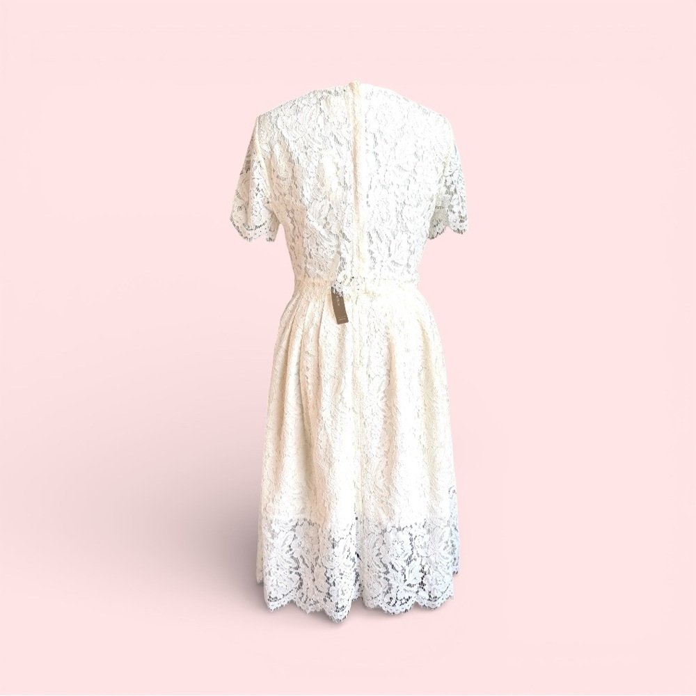 J. Crew Bridal Collection White Lace Bride 2 Piece - Picture 5 of 17